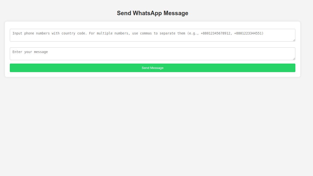 WhatsApp Messaging Script
